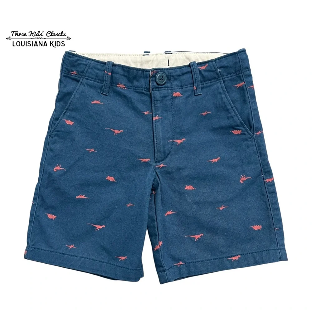 Baby GAP 5Y Blue & Pink Dinosaur Print Shorts